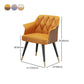 Glam Metal Arm Dining Chair Faux Leather Side Chairs for Home Use Clearhalo ' kitchen&dining_furn' 'Dining Chairs' 'Dining Tables & Seating' 'dining_chair' 'furn' 'furn_dining_chair' 'Furniture' 'furniture_dining_chair' 'Kitchen & Dining Furniture' 'kitchen' 1200x1200_12e7a049-3b24-4699-b094-1472d87958a6