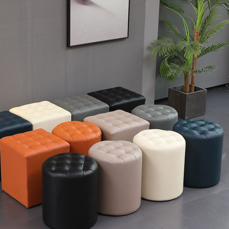 Genuine Leather Ottoman Tufted Square Whole Colored Water Resistant Cube Ottoman Clearhalo 'furn' 'furn_ottomans_poufs' 'Furniture' 'Living Room Furniture' 'Ottomans & Poufs' 'ottomans_poufs' 1200x1200_12e7ba39-b126-4779-8f30-0d0789b19b12