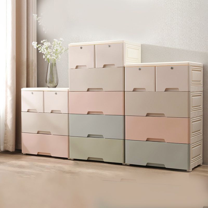 Bedroom Drawers Wardrobe Cabinet Modern Plastic Storage Cabinet