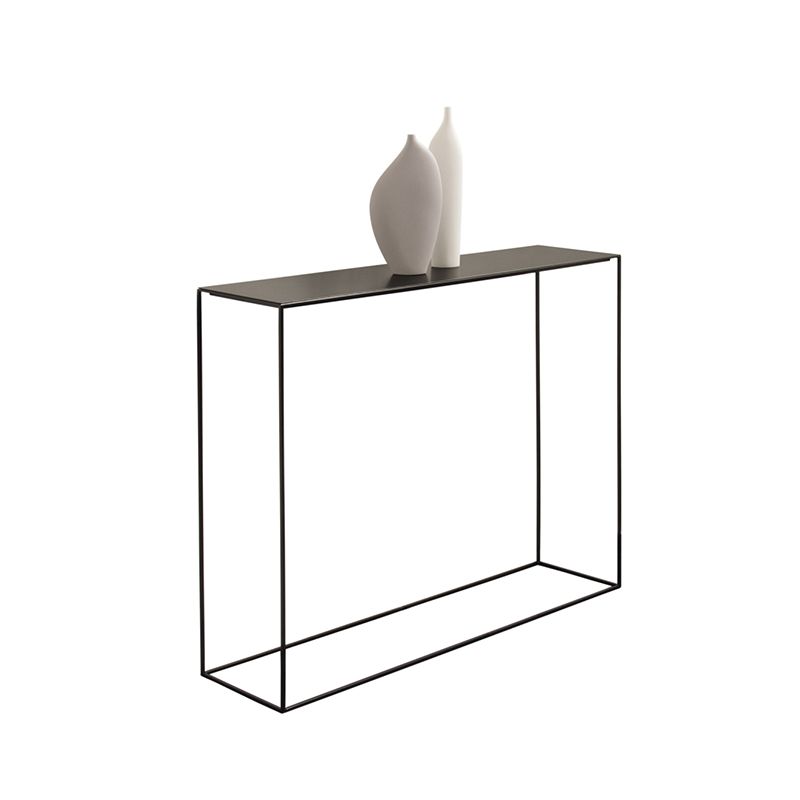 Contemporary Console Table Metal Rectangle Accent Table for Hall Clearhalo 'Console Tables' 'console_tables' 'Entry & Mudroom Furniture' 'furn' 'furn_console_tables' 'Furniture' 1200x1200_12e8f317-fe88-47e1-b962-53818784b61d