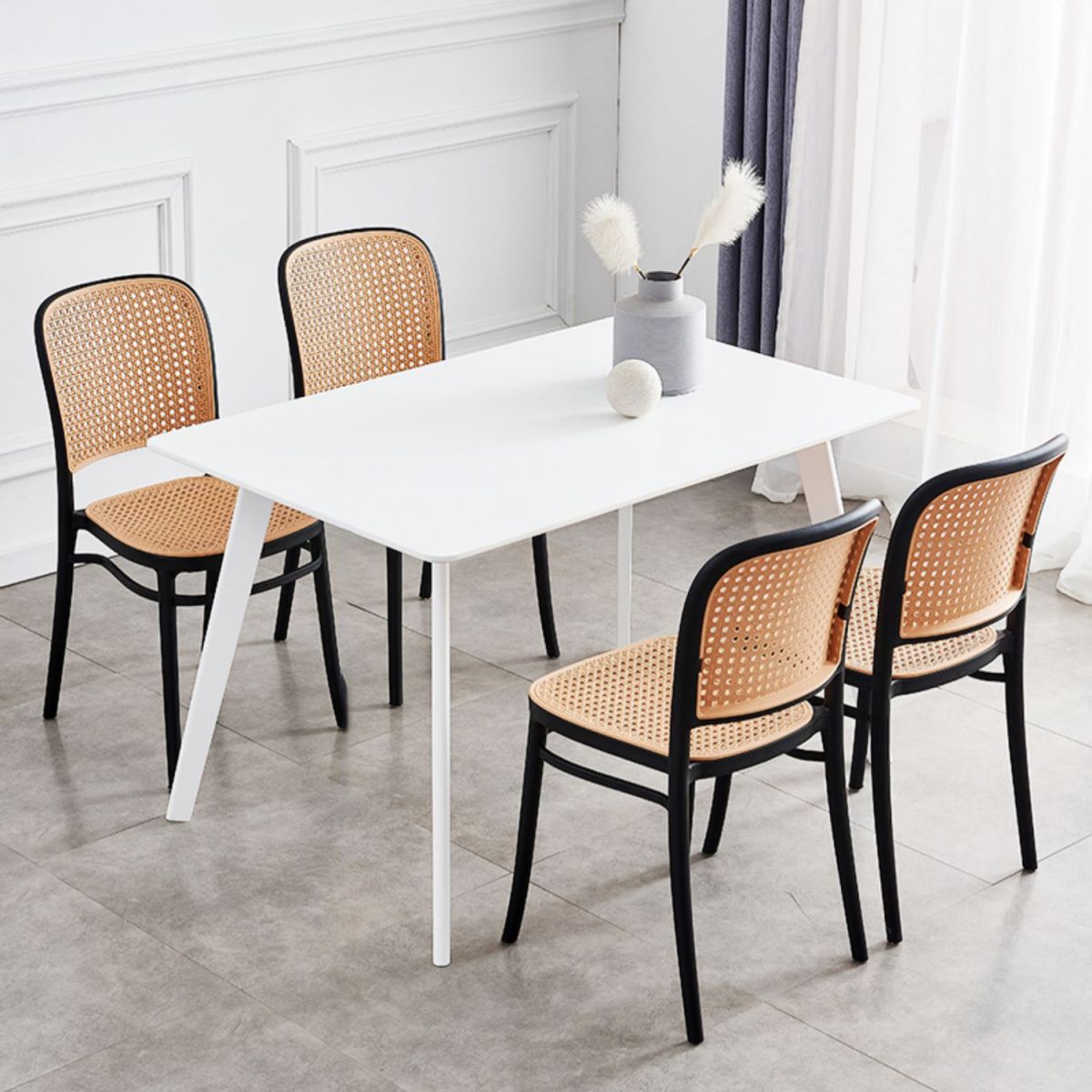 Tabouret de bar empilable tabouret de comptoir en plastique pour le salon