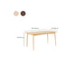 Modern Dining Rectangle Table Wooden Table with Wood Legs for Home Clearhalo 'Dining Tables & Seating' 'Dining Tables' 'dining_table' 'furn' 'furn_dining_table' 'Furniture' 'Kitchen & Dining Furniture' 1200x1200_12ec7d1b-bc04-4de9-8d8f-2d22d2847ba3