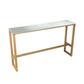 Glam Bar Height Table Faux Marble Top Bistro Table for Patio Use