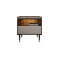 Modern Stone Top Top Open Open Storage Open Tavolo da 18 pollici H 1-Drawer Night With Gambe