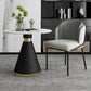 Glam Metal Dinette Table Gesinterde stenen eettafel voor thuisgebruik