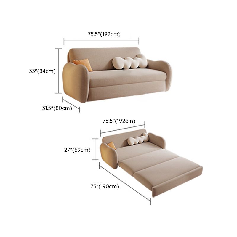 Scandinavian Foldable Futon Sleeper Espresso Futon Sleeper Sofa Bed