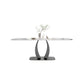 Rectangular Stone Top Dining Table Double Pedestal Metal Base for Living Room Clearhalo 'Dining Tables & Seating' 'Dining Tables' 'dining_table' 'furn' 'furn_dining_table' 'Furniture' 'Kitchen & Dining Furniture' 1200x1200_12ee8436-508f-4504-8f54-7f78afda52bf