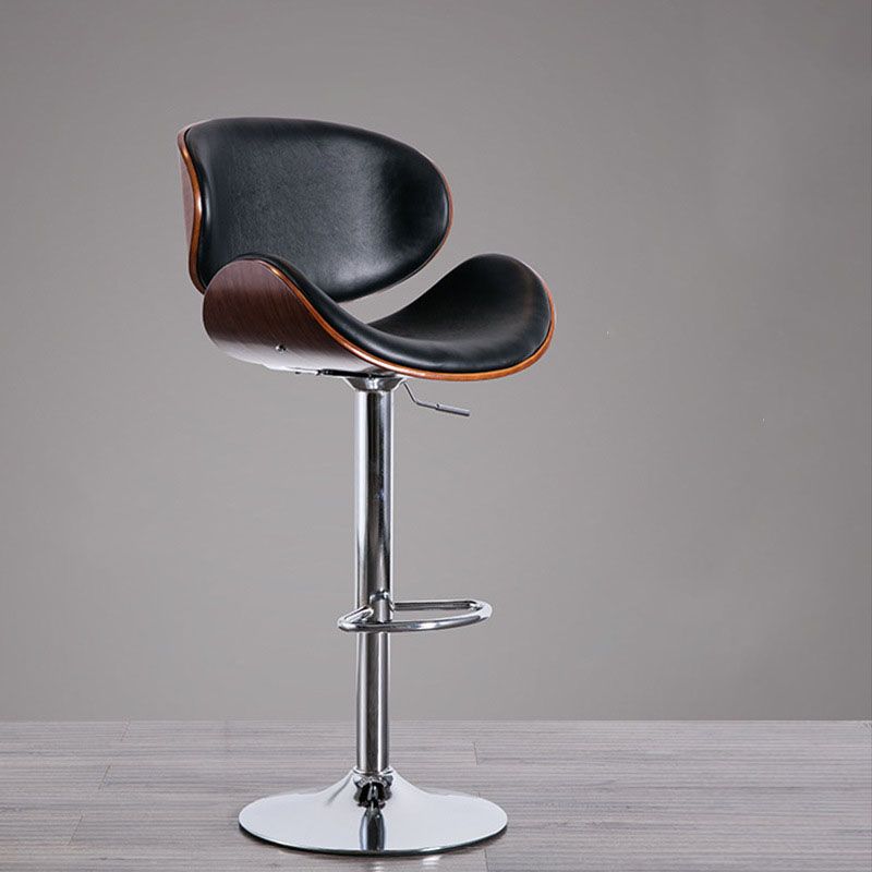 Mobili da poggiapieno in pelle bassa in metallo in metallo contemporaneo