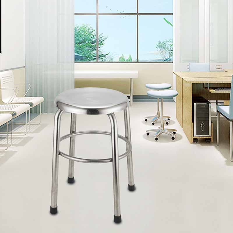Industrial Style Stainless Steel Bar-stool Round Seat Counter Stool for Kitchen Clearhalo 'Bar Furniture' 'Bar Stools' 'bar_stools' 'furn' 'furn_bar_stools' 'furniture_bar_stools' 'Kitchen & Dining Furniture' 'kitchen&dining_furn' 'kitchen' 'kitchen_furn' Furniture' 1200x1200_12ef04dc-7fc2-4f85-ae08-fba27a64115d