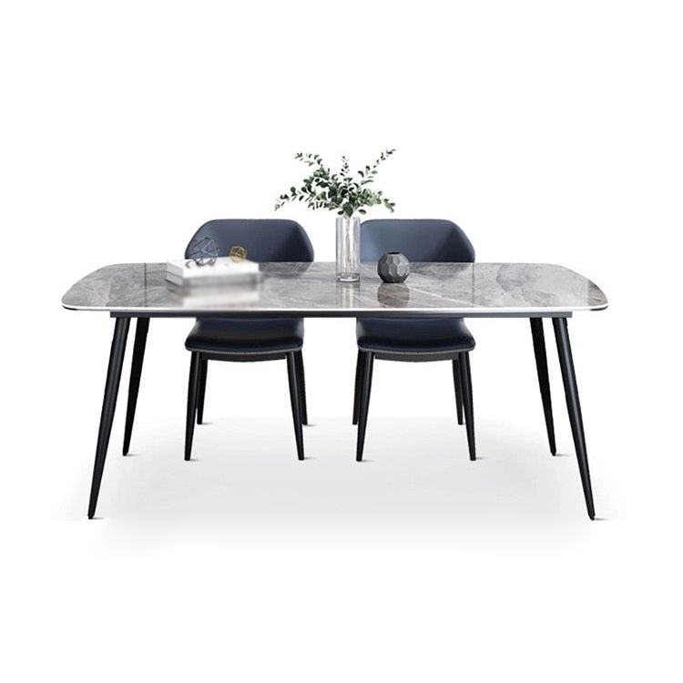 Modern Sintered Stone Dining Table Set 1/4/5/7 Pieces Dining Set for Home Clearhalo 'Dining Room Sets' 'Dining Tables & Seating' 'dining_room_set' 'furn' 'furn_dining_room_set' 'Furniture' 'furniture_dining_room_set' 'Kitchen & Dining Furniture' 1200x1200_12efd696-8590-41e0-bcd3-e2ca948c949a