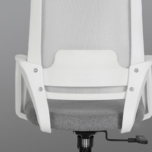 Silla de computadora moderna silla de reposapié fija silla de escritorio de nylon con ruedas