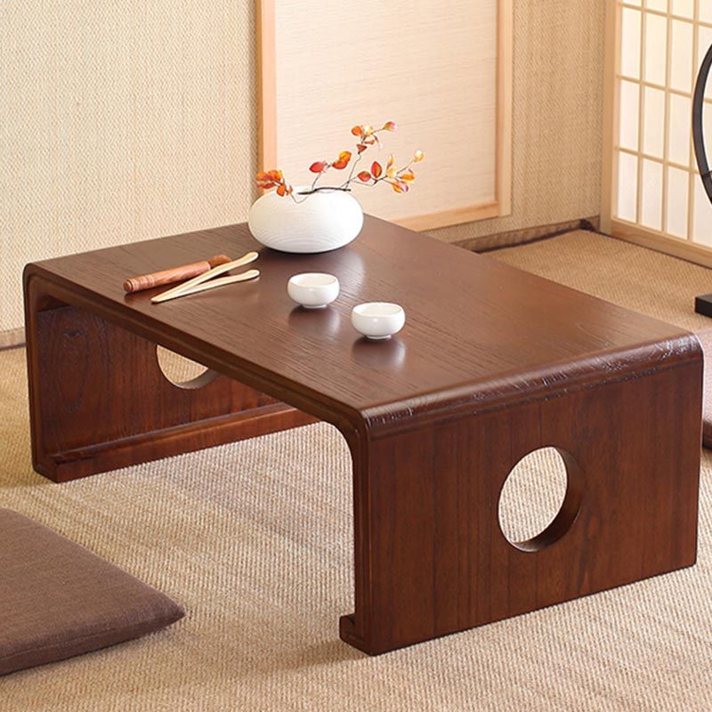 Modern Style Paulownia Rectangular Coffee Table in Walnut/oak/wood