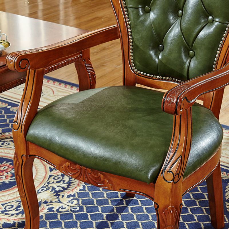 Traditional Dining Chairs Arm Side Chair for Kitchen with Wooden Legs Clearhalo ' kitchen&dining_furn' 'Dining Chairs' 'Dining Tables & Seating' 'dining_chair' 'furn' 'furn_dining_chair' 'Furniture' 'furniture_dining_chair' 'Kitchen & Dining Furniture' 'kitchen' 1200x1200_12f16911-b528-4a8b-a195-c021230d9d22