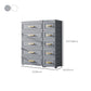 Hinged Wardrobe Cabinet Modern Plastic Storage Cabinet for Bedroom