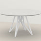 Metal Contemporary Round Dining Table Pine Wood Top Table for Dining Room Clearhalo ' dining_table' 'Dining Tables & Seating' 'Dining Tables' 'furn' 'furn_dining_table' 'Furniture' 'furniture_dining_table' 'Kitchen & Dining Furniture' 'kitchen&dining_furn' 'kitchen' 'kitchen_dining_table' 1200x1200_12f28406-debf-4f26-9116-daf12e03e511