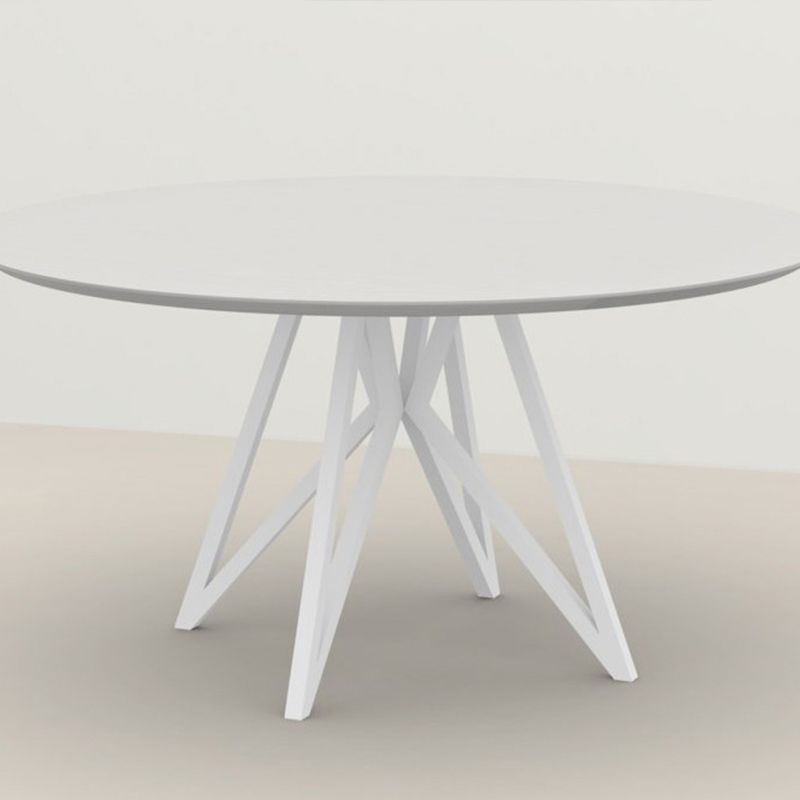 Metal Contemporary Round Dining Table Pine Wood Top Table for Dining Room Clearhalo ' dining_table' 'Dining Tables & Seating' 'Dining Tables' 'furn' 'furn_dining_table' 'Furniture' 'furniture_dining_table' 'Kitchen & Dining Furniture' 'kitchen&dining_furn' 'kitchen' 'kitchen_dining_table' 1200x1200_12f28406-debf-4f26-9116-daf12e03e511