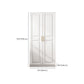 White Armoire Artificial Wood Wardrobe with Drawers and Clothes Rails Storage Cabinet