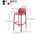 Scandinavian Style Plastic Armless Barstools Stackable Stools for Home Clearhalo 'Bar Furniture' 'Bar Stools' 'bar_stools' 'furn' 'furn_bar_stools' 'Furniture' 'furniture_bar_stools' 'Kitchen & Dining Furniture' 1200x1200_12f5d02e-b4dd-42a9-b13e-ac7ea865d537