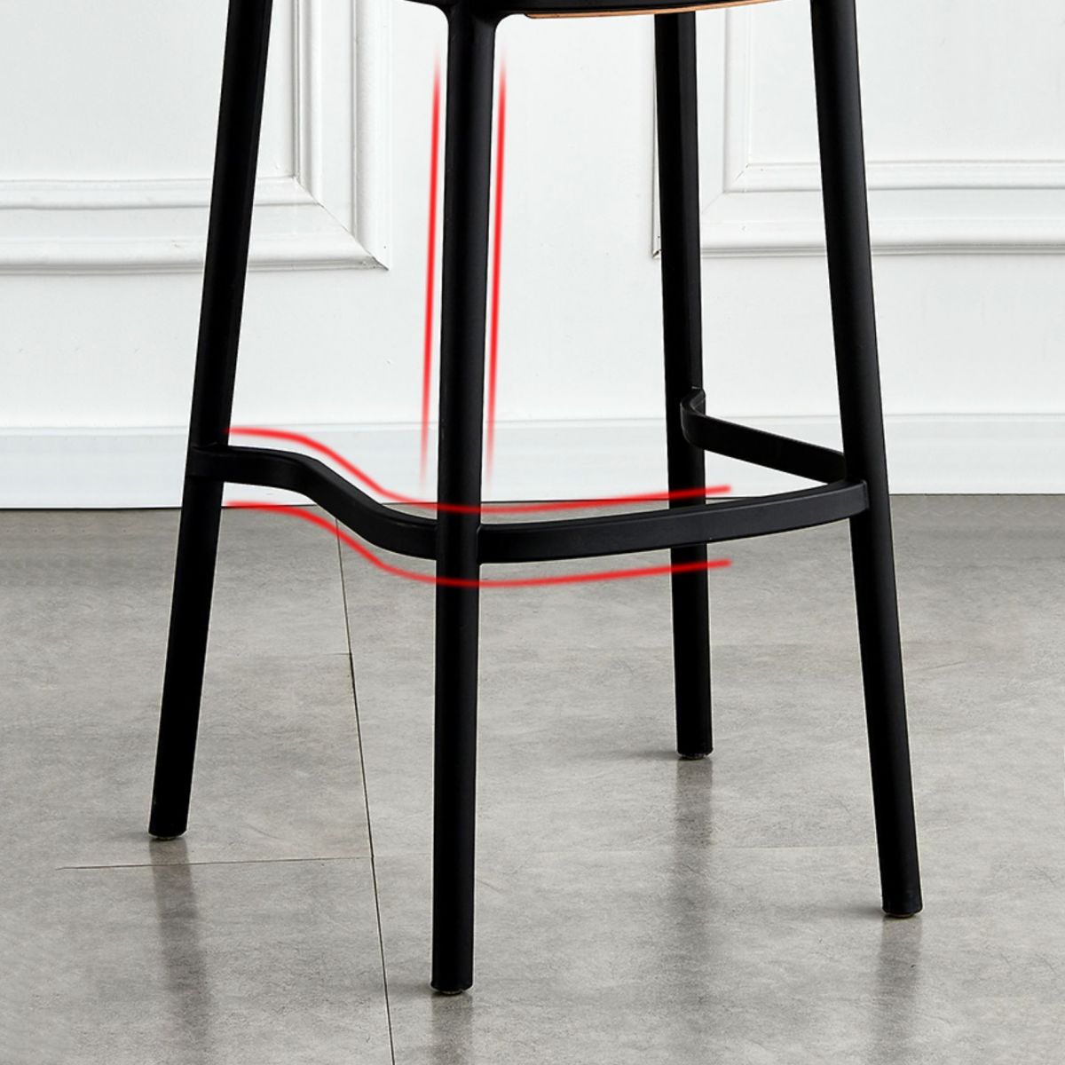 Plastic Scandinavian Kitchen Dining Room Armless Stool Low Back Bar Stool Clearhalo 'Bar Furniture' 'Bar Stools' 'bar_stools' 'furn' 'furn_bar_stools' 'furniture_bar_stools' 'Kitchen & Dining Furniture' 'kitchen&dining_furn' 'kitchen' 'kitchen_furn' Furniture' 1200x1200_12f87bcf-0e97-4a64-acf4-320b09882af5