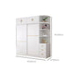 Contemporary White Wood Frame Wardrobe Freestanding Wardrobe with Soft Close Doors