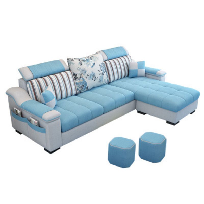 Nordic with Storage Fabric Living Room Pillows Slipcovered Seating Clearhalo 'furn' 'furn_sectionals' 'Furniture' 'Living Room Furniture' 'Sectionals' 1200x1200_12fccb5f-deff-45a2-8bbb-515a873744ba