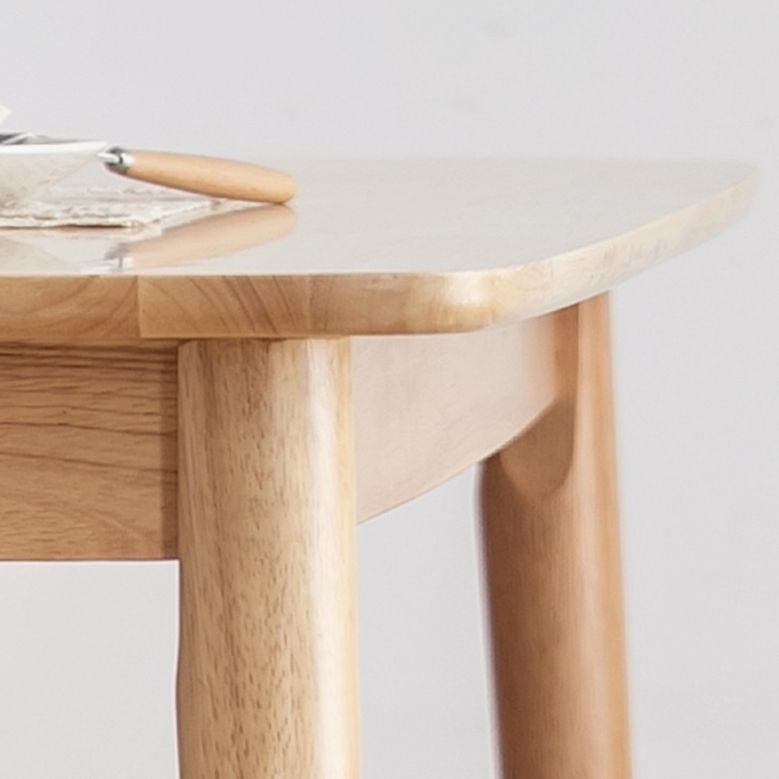 Contemporary Dining Table Rubberwood Rectangle Solid Wood 4 Legs Table for Home Clearhalo ' dining_table' 'Dining Tables & Seating' 'Dining Tables' 'furn' 'furn_dining_table' 'Furniture' 'furniture_dining_table' 'Kitchen & Dining Furniture' 'kitchen&dining_furn' 'kitchen' 'kitchen_dining_table' 1200x1200_12fe954b-2d09-4e55-bddb-63a749ebb2e8