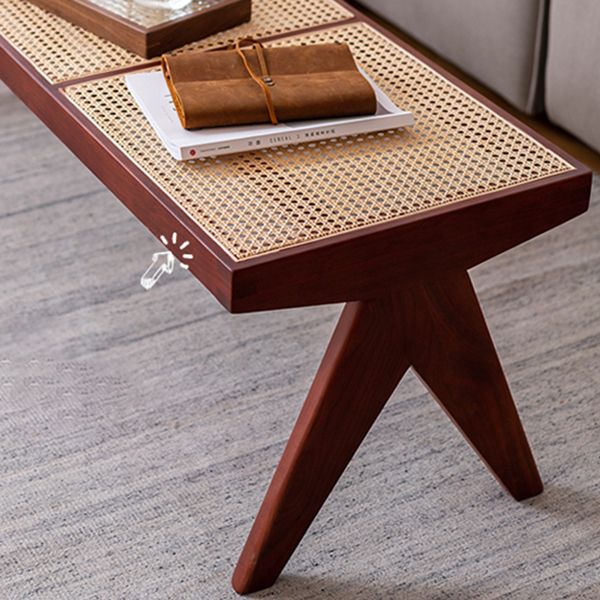 Tropical Entryway and Bedroom Bench Solid Wood Seating Bench with Legs Clearhalo 'Benches' 'Chairs & Seating' 'furn' 'furn_benches' 'Furniture' 'Living Room Furniture' 1200x1200_12ffc554-2d6b-43c9-b576-9a76090a17ad