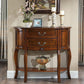 34.65" Tall 2-drawer Console Table Solid Wood Accent Table for Hall