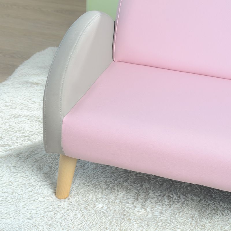 子供のためのモダンレザータイトバックロールアームソファソファソファ