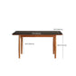 Simplicity Style Rectangle Stone Fixed Dinner Table with 4-foot Clearhalo 'Dining Tables & Seating' 'Dining Tables' 'dining_table' 'furn' 'furn_dining_table' 'Furniture' 'Kitchen & Dining Furniture' 1200x1200_1303e7e0-0d52-4354-b645-c7e114bb2795