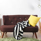 Contemporary Fabric Settee with Hair Pin Legs, Armless Standard Sofa