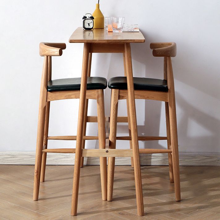 Modern Natural Counter Table Solid Wood Fixed Table Indoor Patio Bar Table Clearhalo 'Bar Furniture' 'Bar Tables' 'bar_tables' 'furn' 'furn_bar_tables' 'Furniture' 'furniture_bar_tables' 'Kitchen & Dining Furniture' 1200x1200_13066ac1-12cc-412b-9042-9490e7b40f2e