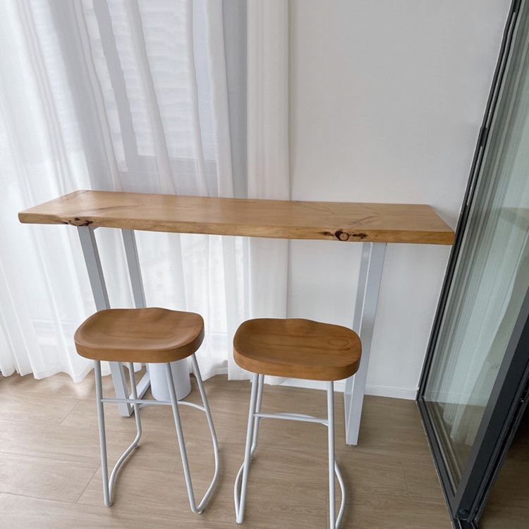 Modern Rectangular Pub Table Set 1/3 Pieces Wooden Counter Table with Backless Stools Clearhalo 'Bar Furniture' 'furn' 'furn_home_bar_bar_sets' 'Furniture' 'Home Bars & Bar Sets' 'home_bar_bar_sets' 'Kitchen & Dining Furniture' 1200x1200_130807bc-a5c6-44e0-b5d8-2e2d11bc3b82