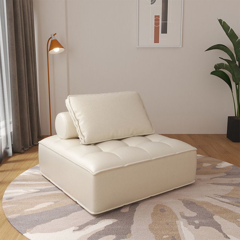 Pleil à dos de dos sans bras avec chaise d'accent à ossature en bois massif pour appartement