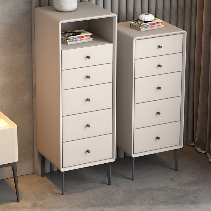 Cómoda de lencería con patas de metal, cómoda contemporánea con cajones para dormitorio