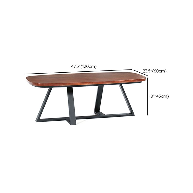 Modern Style 1 Single Coffee Table Pine Wood Brown Cocktail Table Clearhalo 'Coffee & Accent Tables' 'Coffee Tables' 'coffee_tables' 'furn' 'furn_coffee_tables' 'Furniture' 'Living Room Furniture' 1200x1200_130e3386-8891-45b4-a5ef-6fdf3a76e7ce