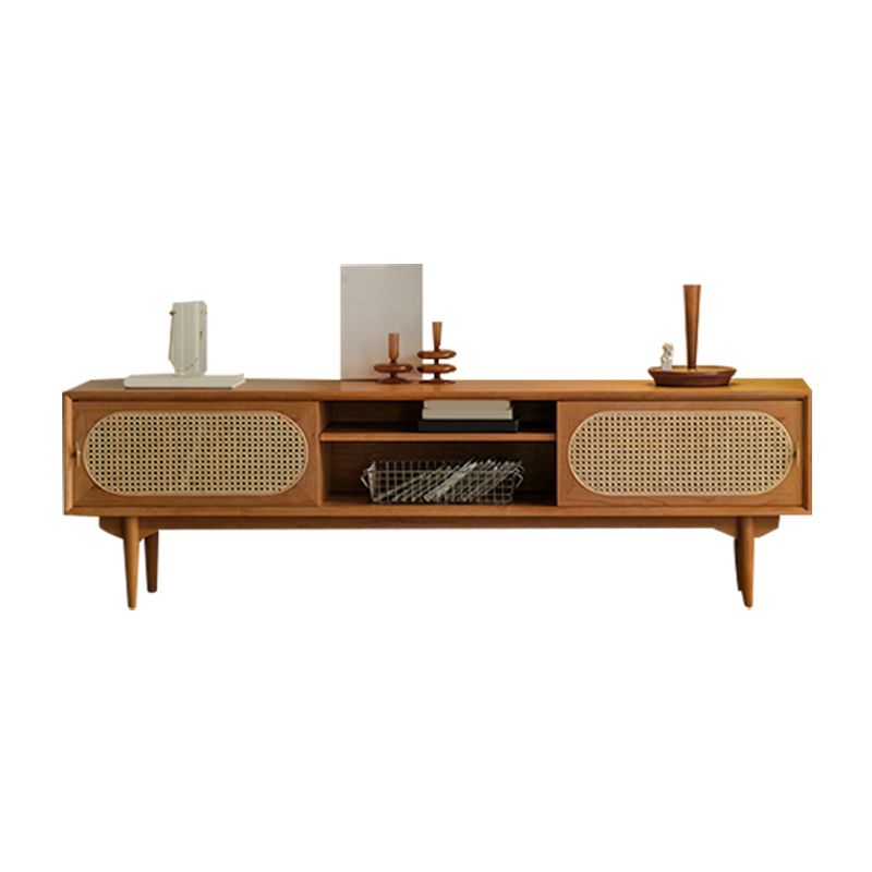 Scandinavian TV Media Stand Solid Wood TV Console for Living Room Clearhalo 'furn' 'furn_tv_stands_entertainment_centers' 'Furniture' 'Living Room Furniture' 'TV Stands & Entertainment Centers' 'TV Stands & Media Storage Furniture' 'tv_stands_entertainment_centers' 1200x1200_130f24ce-925e-4839-890b-badd38d9943b