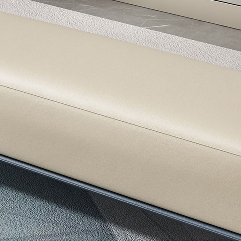 Modern Cushioned Seating Bench Rectangle Entryway and Bedroom Bench , 16 inch W Clearhalo 'Benches' 'Chairs & Seating' 'furn' 'furn_benches' 'Furniture' 'Living Room Furniture' 1200x1200_13122b03-907e-4941-a3b5-b74d7cb6b04a