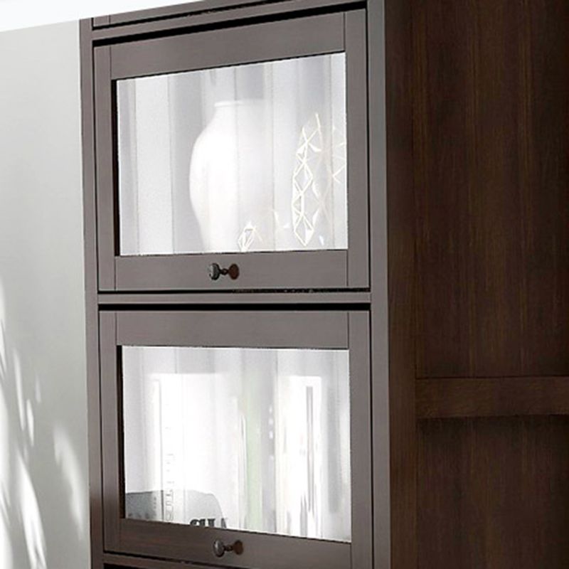 Wood Barrister Bookcase Contemporary Vertical Book Shelf with Doors Clearhalo 'Bookcases' 'furn' 'furn_bookcases' 'Furniture' 'furniture_bookcases' 'kitchen' 'kitchen_bookcases' 'Living Room Furniture' 'Office Furniture' 1200x1200_13125e9b-0c70-4b2b-a681-a634de2dd9e1