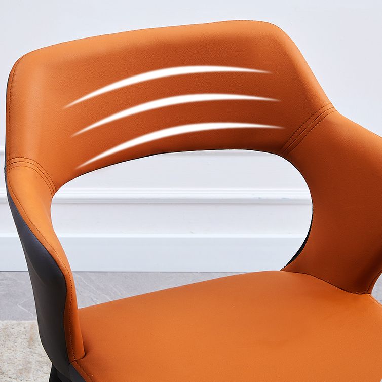 Minimalist Style Leather Dining Chairs Open Back Dining Side Chairs for Home Clearhalo ' kitchen&dining_furn' 'Dining Chairs' 'Dining Tables & Seating' 'dining_chair' 'furn' 'furn_dining_chair' 'Furniture' 'furniture_dining_chair' 'Kitchen & Dining Furniture' 'kitchen' 1200x1200_1312a0e3-81b1-41eb-9d50-ba1c533b3e58