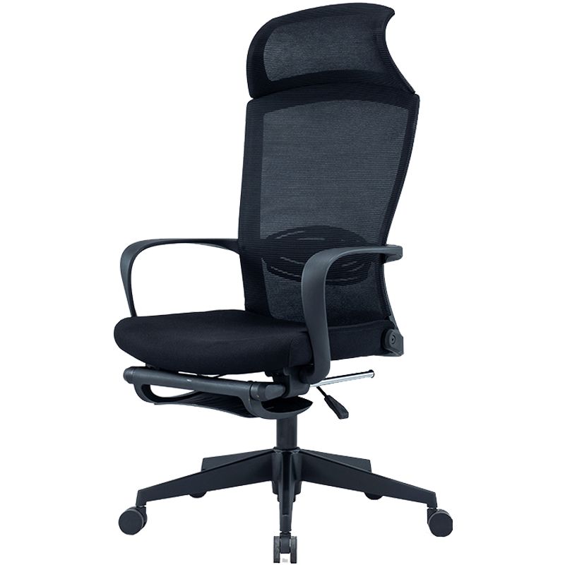 Modern High Back Desk Chair Swivel Mesh Chair with Fixed Arms Clearhalo 'furn' 'furn_office_chair' 'Furniture' 'Office Chairs' 'Office Furniture' 'office_chair' 1200x1200_13142178-00b6-4936-bf56-3c7b8ddc7579