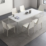 Modern Sintered Stone Dining Table Set 1/2/4/5/6/7 Pieces Dining Set for Home Use Clearhalo 'Dining Room Sets' 'Dining Tables & Seating' 'dining_room_set' 'furn' 'furn_dining_room_set' 'Furniture' 'furniture_dining_room_set' 'Kitchen & Dining Furniture' 1200x1200_13143873-ea97-4011-91db-312517efe0ce