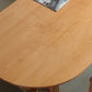 Modern Style Wooden Office Desk Oval Shape Desk with 2-Legs for Office