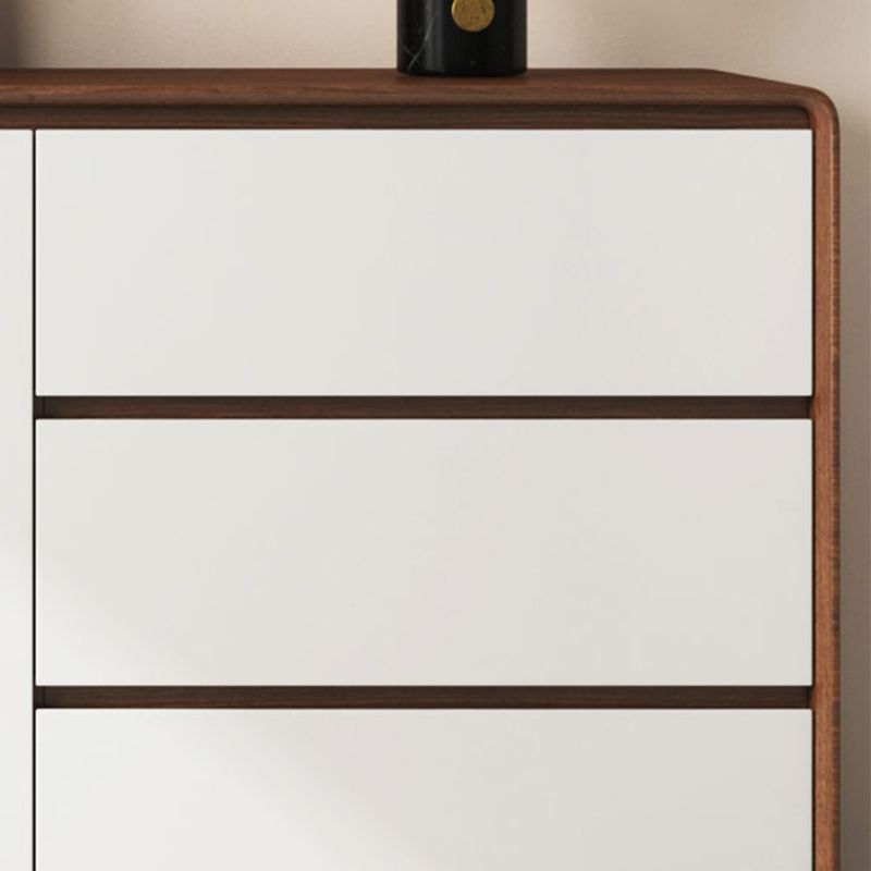 Buffet da pranzo in legno di credenza moderno e contemporaneo con armadi e cassetti