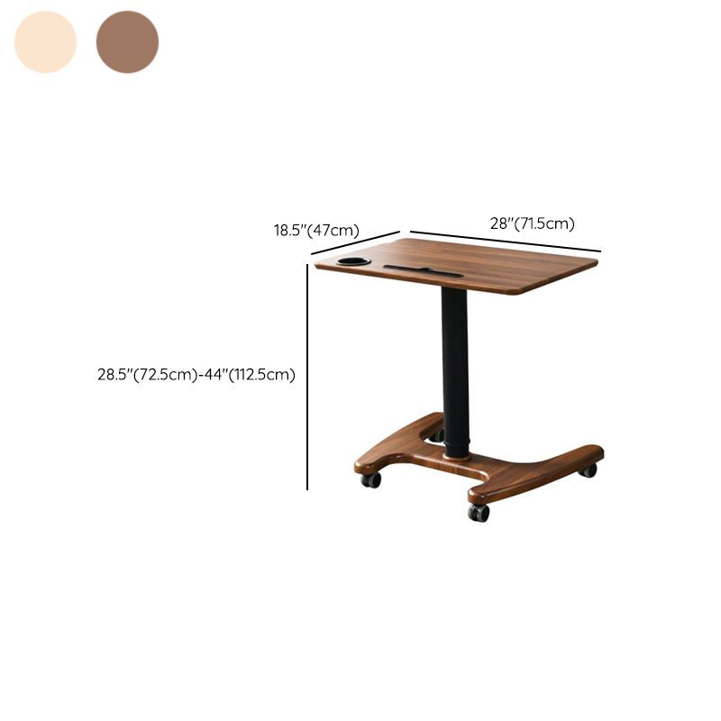 Rectangular Shaped Office Standing Desk Wood Folding in White/Brown Clearhalo 'furn' 'furn_office_desk' 'Furniture' 'Office Desks' 'Office Furniture' 'office_desk' 1200x1200_1319bcd3-25ac-45e8-bc70-3f6313e550b2