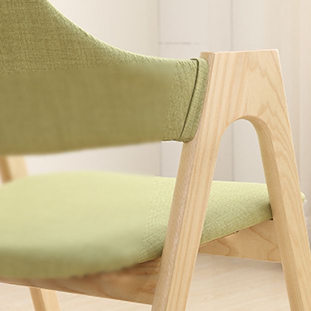 Modern Dining Arm Chairs Upholstered Armchair with Wood Legs (Set of 2) Clearhalo ' kitchen&dining_furn' 'Dining Chairs' 'Dining Tables & Seating' 'dining_chair' 'furn' 'furn_dining_chair' 'Furniture' 'furniture_dining_chair' 'Kitchen & Dining Furniture' 'kitchen' 1200x1200_131c1c1a-57fc-4442-a5d1-e9494ed86a5f