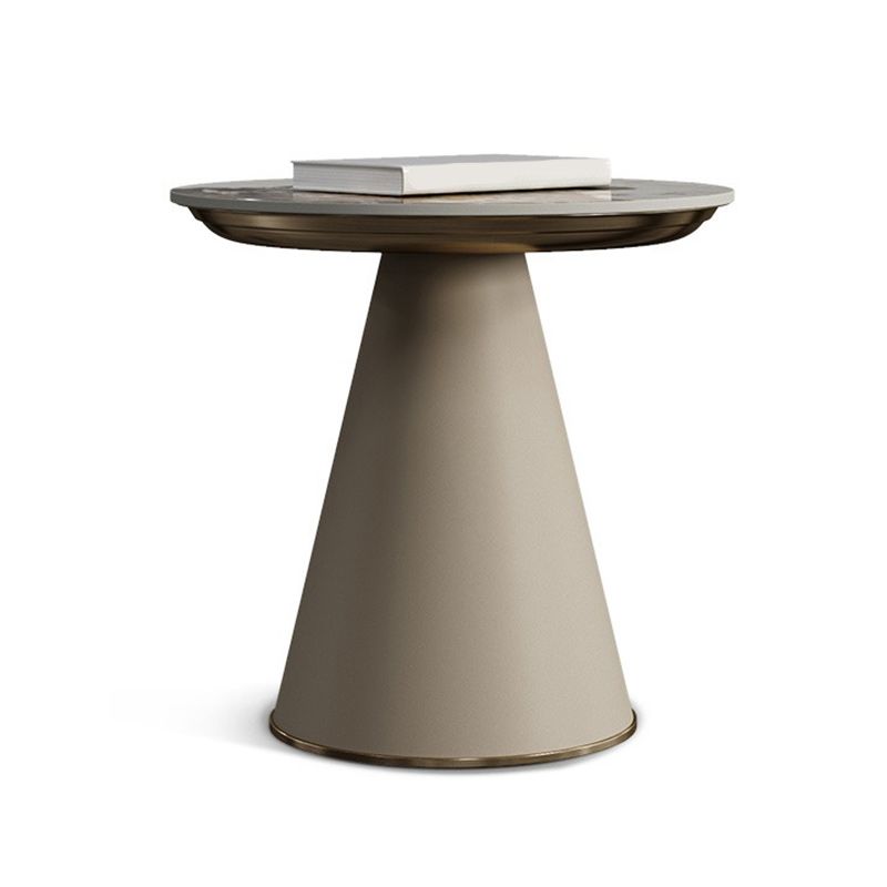 Glam Side Table with Round Stone Top Accent Side Table with Metal Base Clearhalo 'Coffee & Accent Tables' 'End & Side Tables' 'end_side_tables' 'furn' 'furn_end_side_tables' 'Furniture' 'Living Room Furniture' 1200x1200_131d9b5e-06d3-4ea6-a7f2-65b47fa12cf4