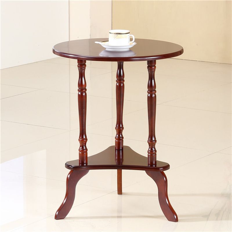 Traditional Solid Wood 3 Legs with Storage Round Living Room End Table Clearhalo 'Coffee & Accent Tables' 'End & Side Tables' 'end_side_tables' 'furn' 'furn_end_side_tables' 'Furniture' 'Living Room Furniture' 1200x1200_13236e1c-5614-42cb-852f-0aac3688e1d6