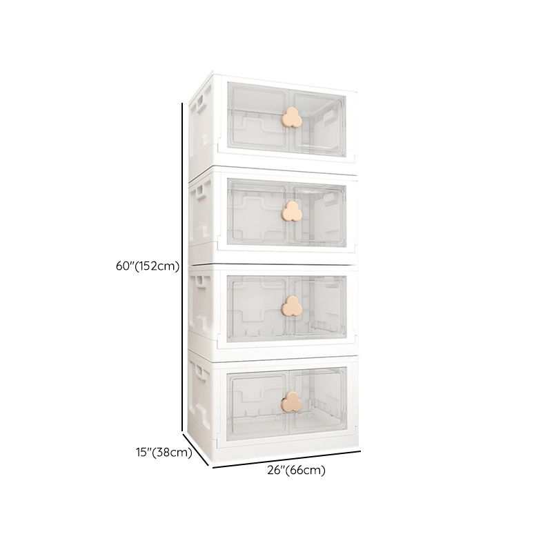 Armoire de rangement à charnière contemporaine Armoire en plastique