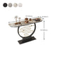 Glam Console Accent Table Antique Finish Sofa Console Table in Stone Clearhalo 'Console Tables' 'console_tables' 'Entry & Mudroom Furniture' 'furn' 'furn_console_tables' 'Furniture' 1200x1200_1325c394-679e-4f30-a514-b87dcca65b82
